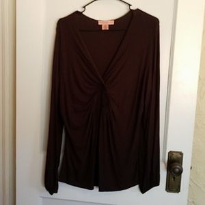 Bandolino LS Brown Shirt